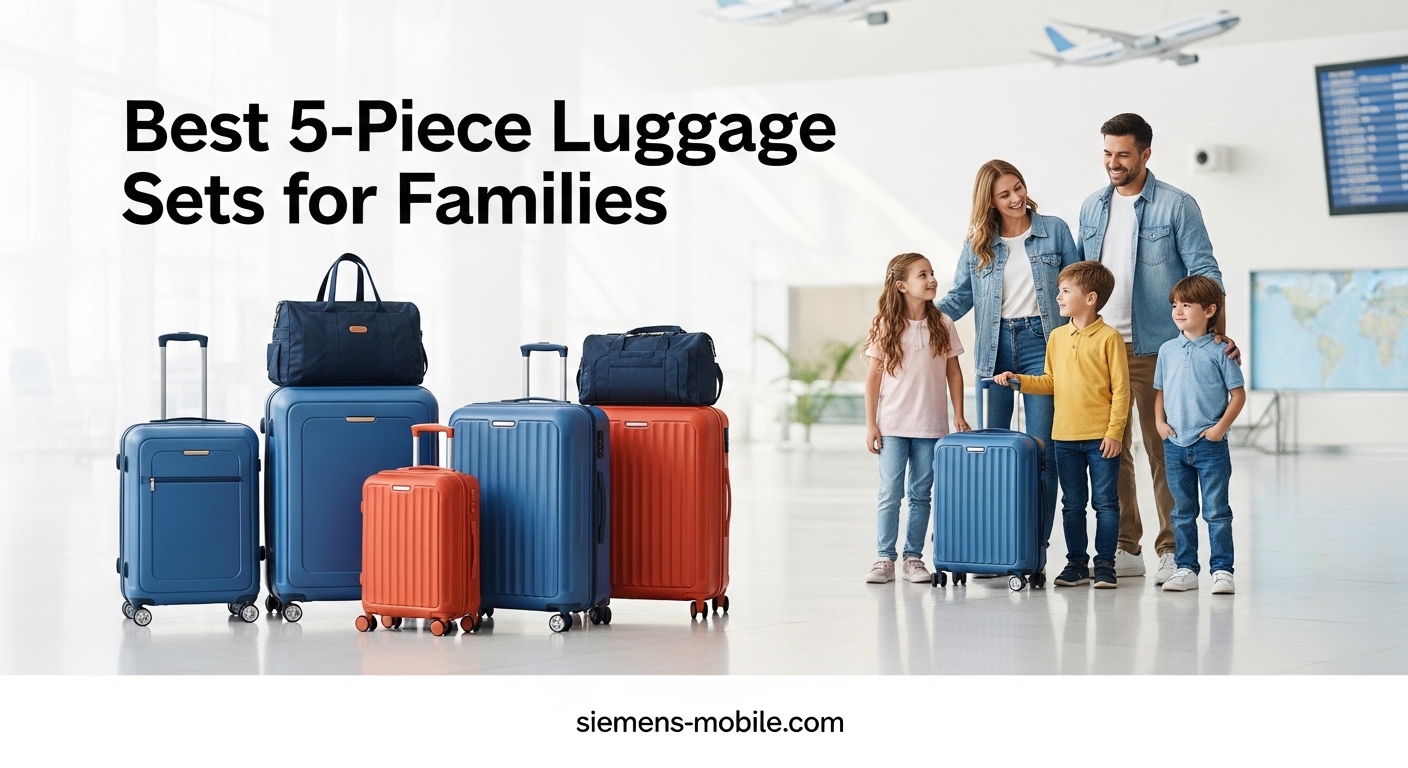 Best 5-Piece Luggage Sets for Families