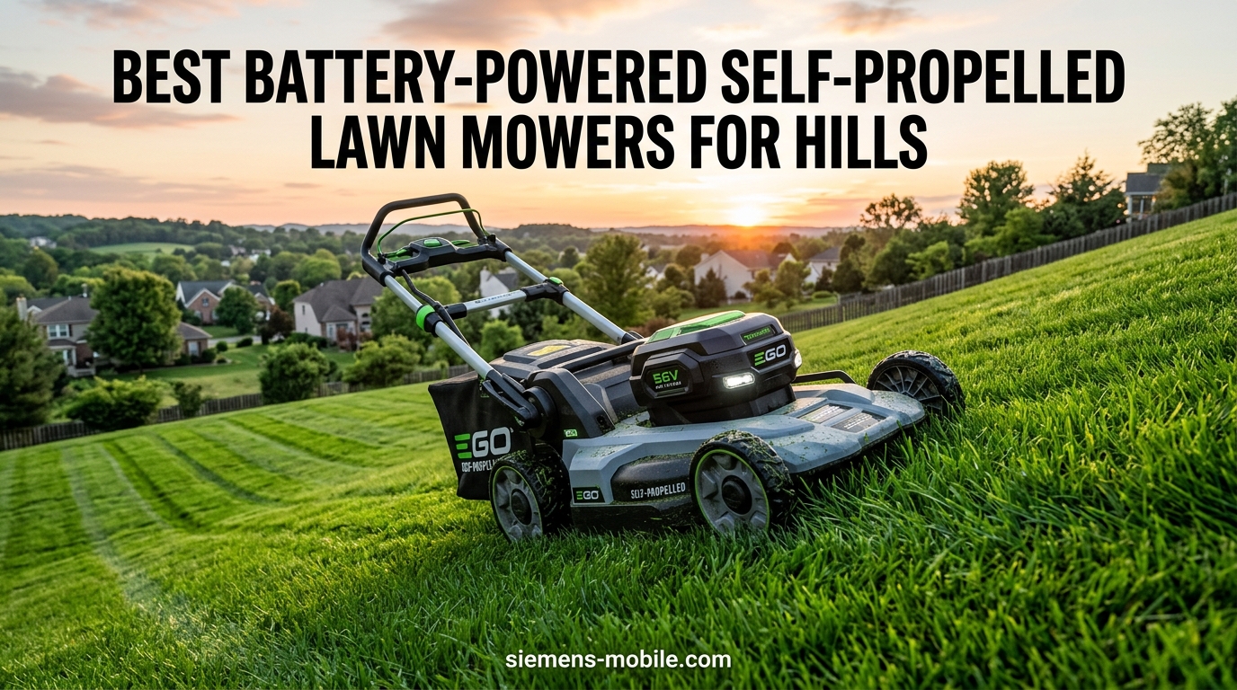 Best Battery-Powered Self-Propelled Lawn Mowers for Hills