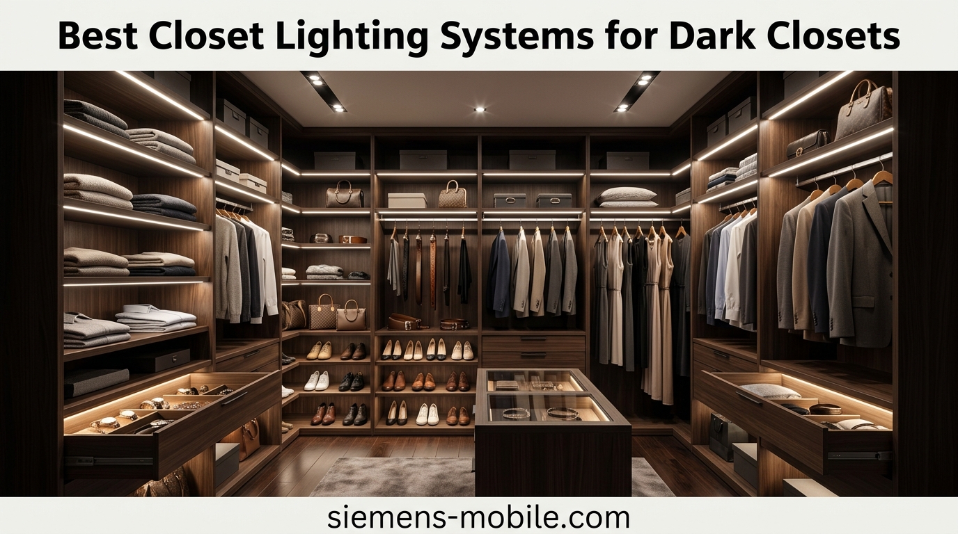 Best Closet Lighting Systems for Dark Closets