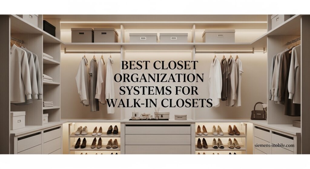 Best Closet Organization Systems for Walk-In Closets