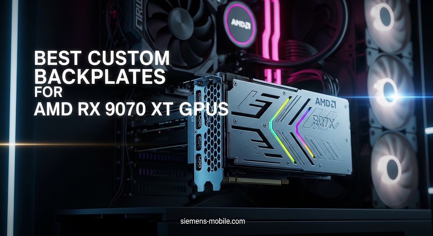 Best Custom Backplates for AMD RX 9070 XT GPUs
