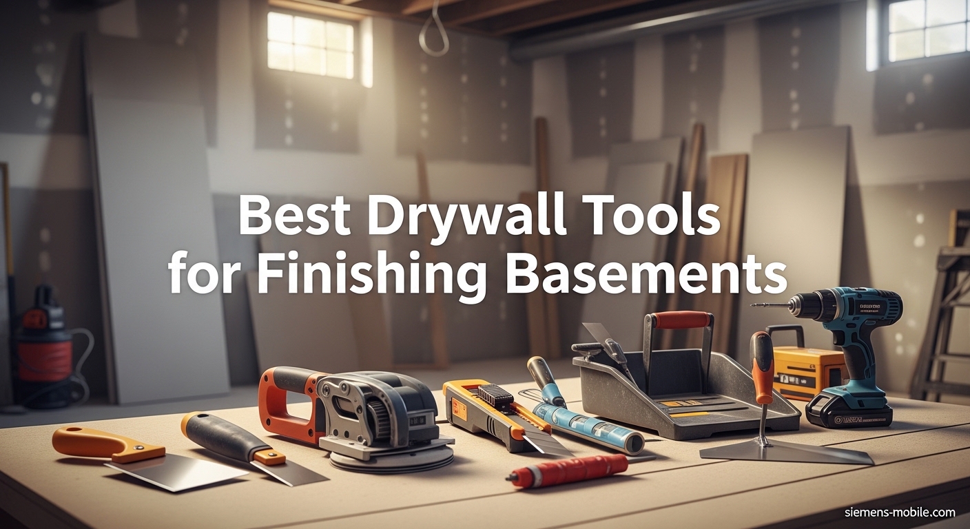 Best Drywall Tools for Finishing Basements
