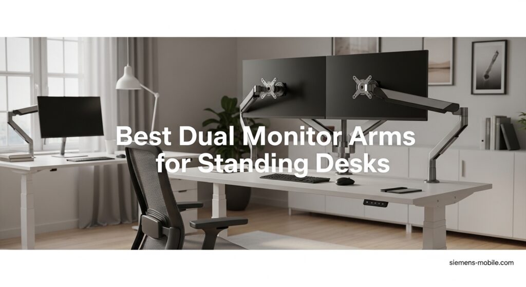 Best Dual Monitor Arms for Standing Desks