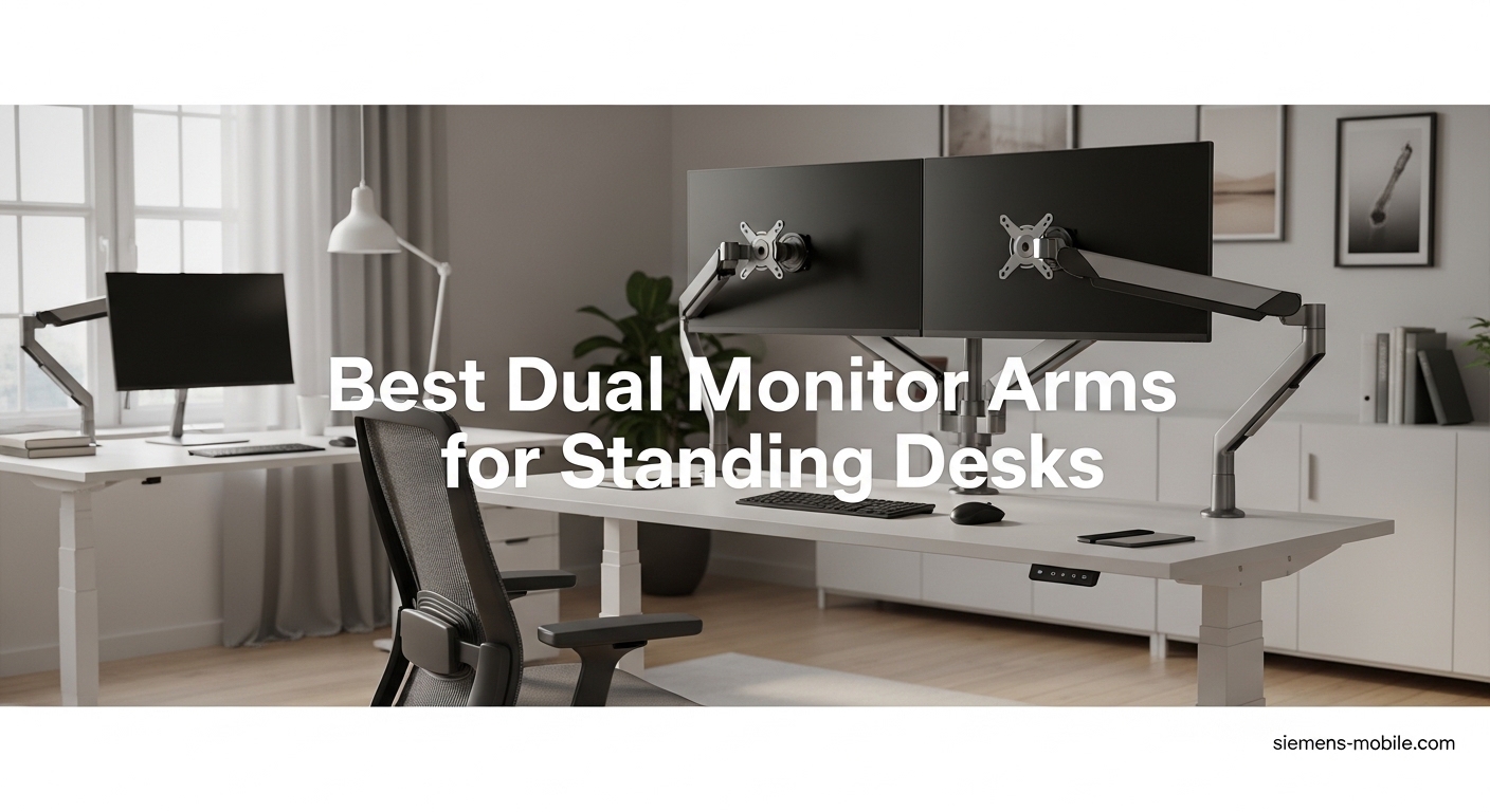 Best Dual Monitor Arms for Standing Desks