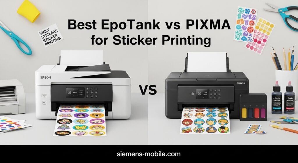 Best Epson EcoTank vs Canon PIXMA for Sticker Printing