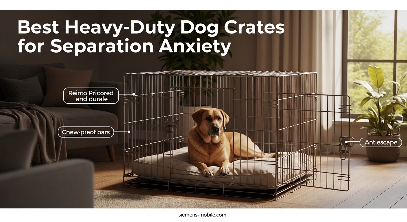 Best Heavy-Duty Dog Crates for Separation Anxiety