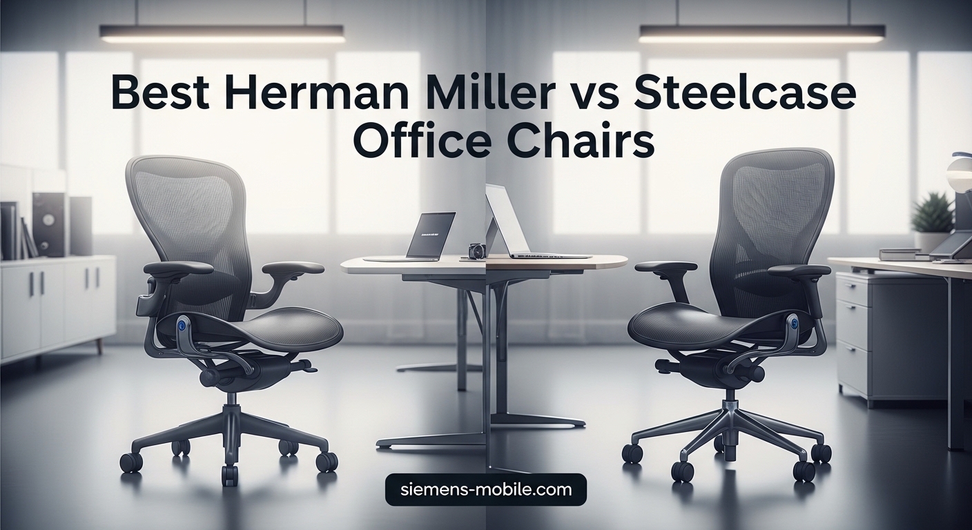 Best Herman Miller vs Steelcase Office Chairs