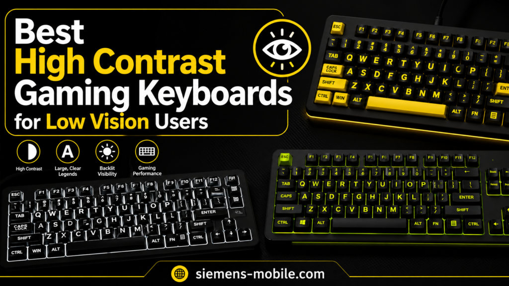 Best High Contrast Gaming Keyboards for Low Vision Users