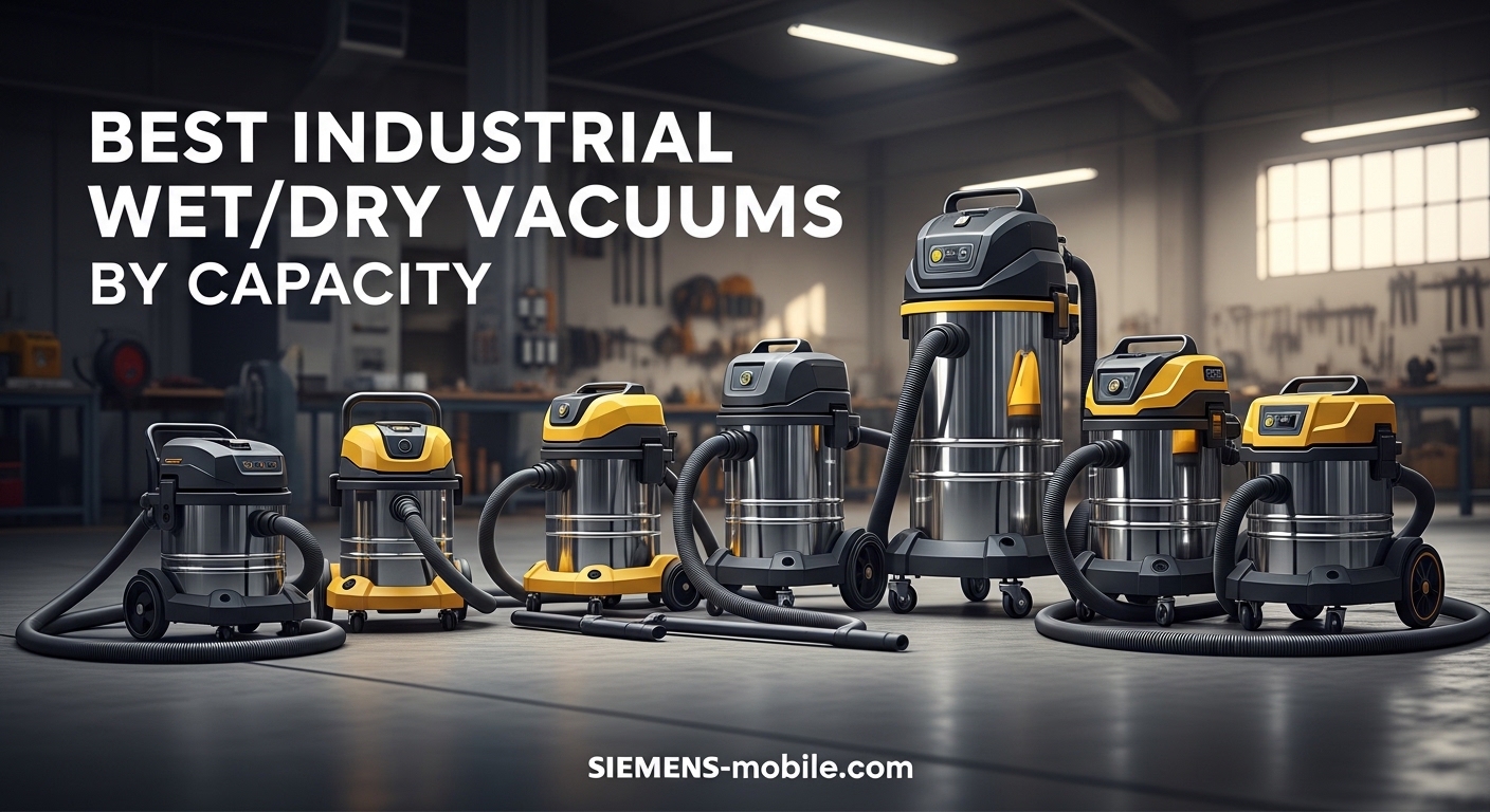Best Industrial Wet/Dry Vacuums by Capacity