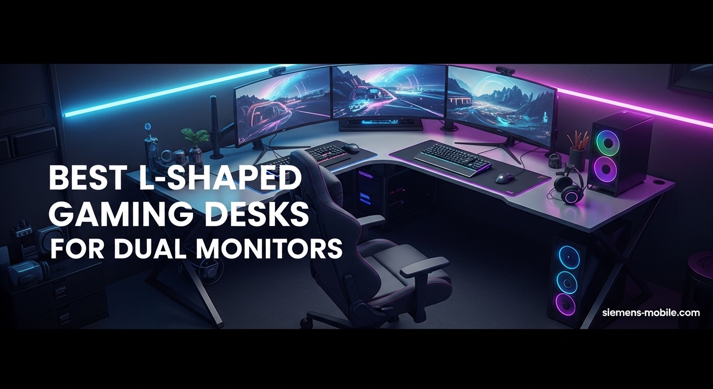 Best L-Shaped Gaming Desks for Dual Monitors