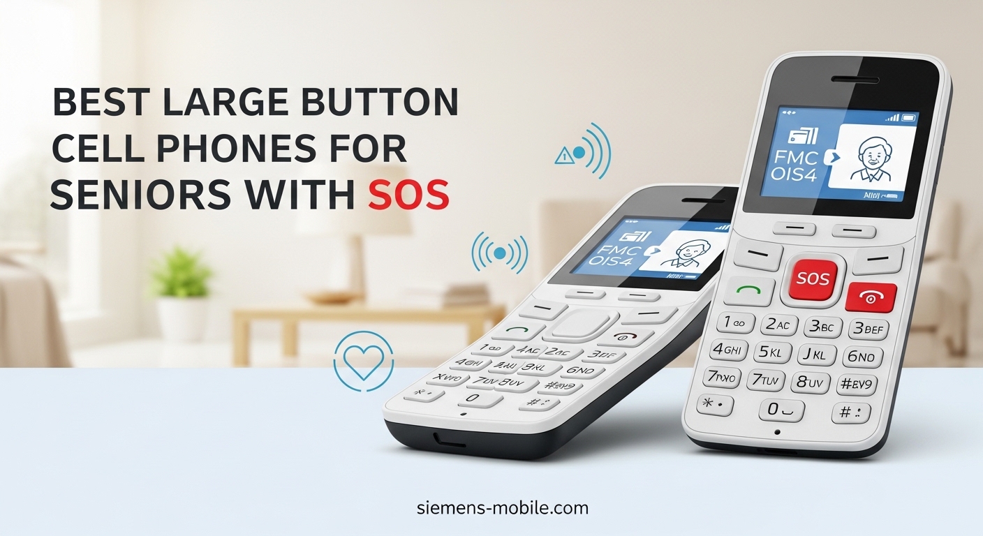 Best Large Button Cell Phones for Seniors with SOS