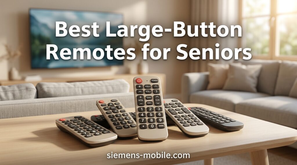 Best Large-Button Remotes for Seniors