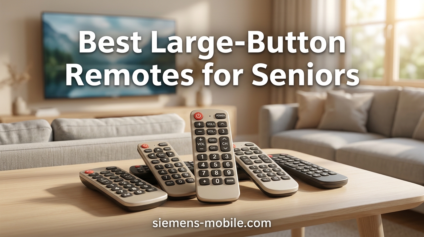 Best Large-Button Remotes for Seniors