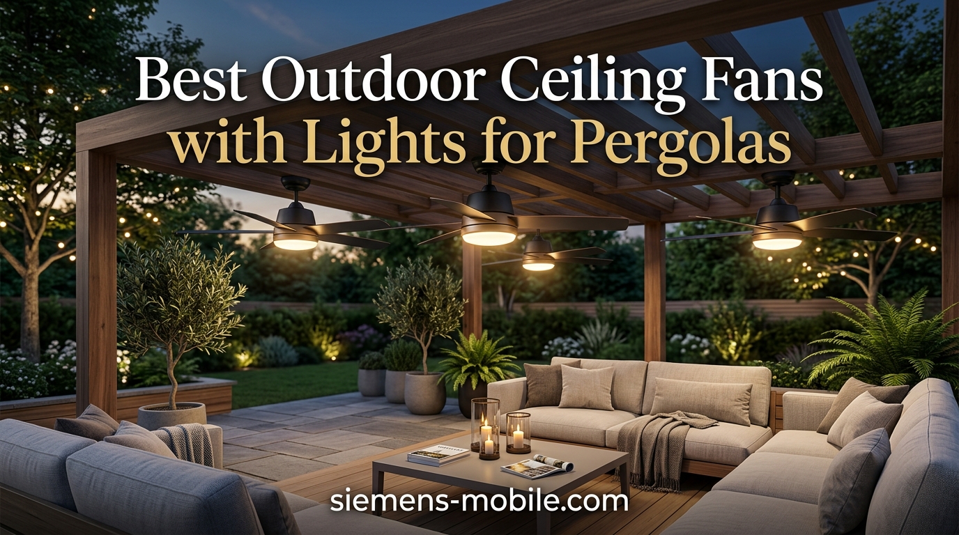 Best Outdoor Ceiling Fans with Lights for Pergolas