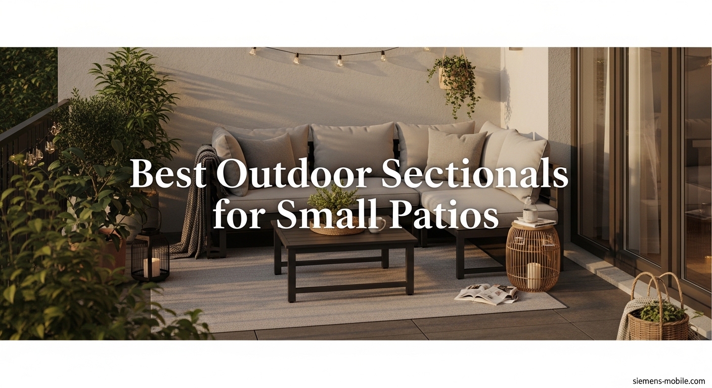 Best Outdoor Sectionals for Small Patios