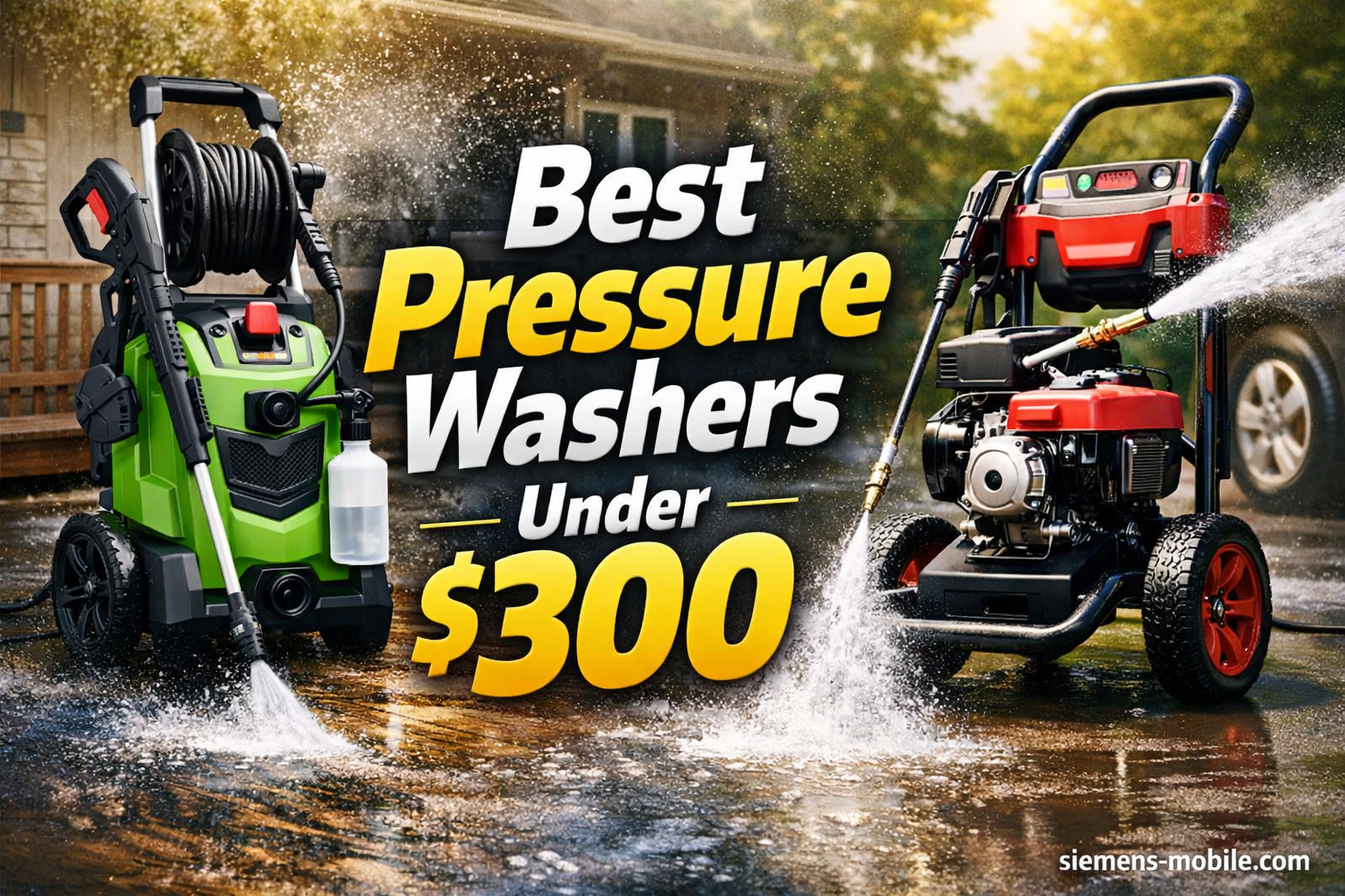 Best Pressure Washers Under $300