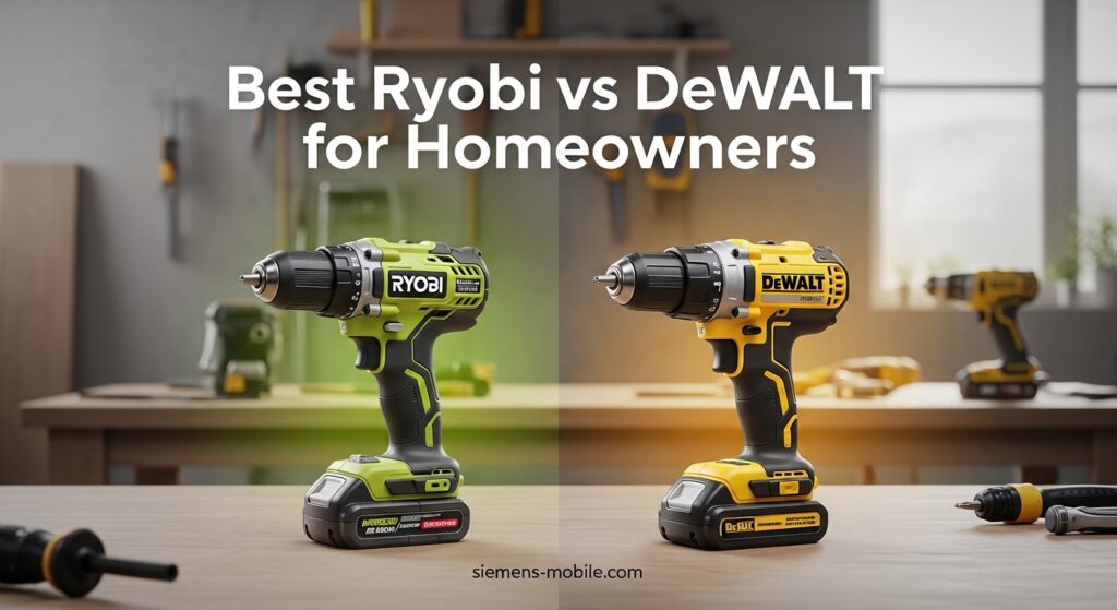 Best Ryobi vs DeWalt for Homeowners