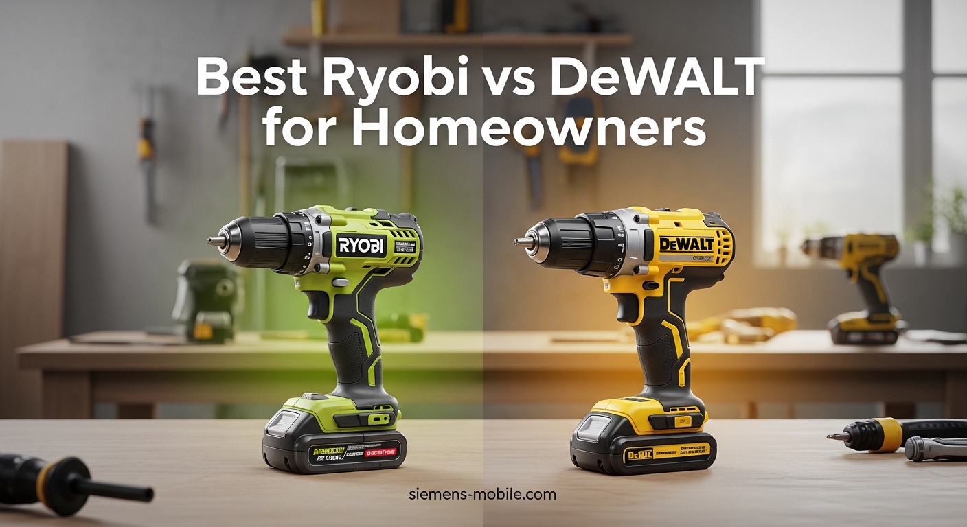 Best Ryobi vs DeWalt for Homeowners