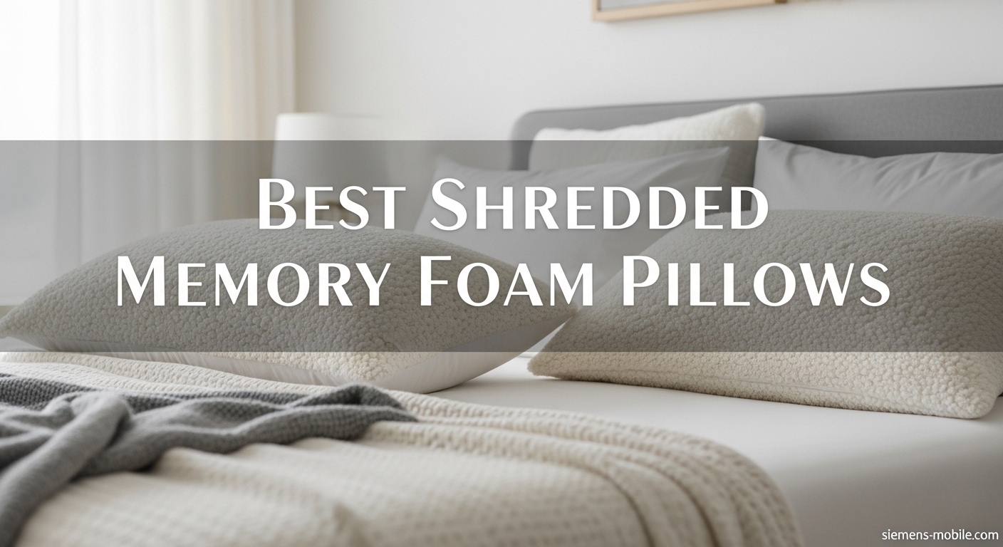 Best Shredded Memory Foam Pillows
