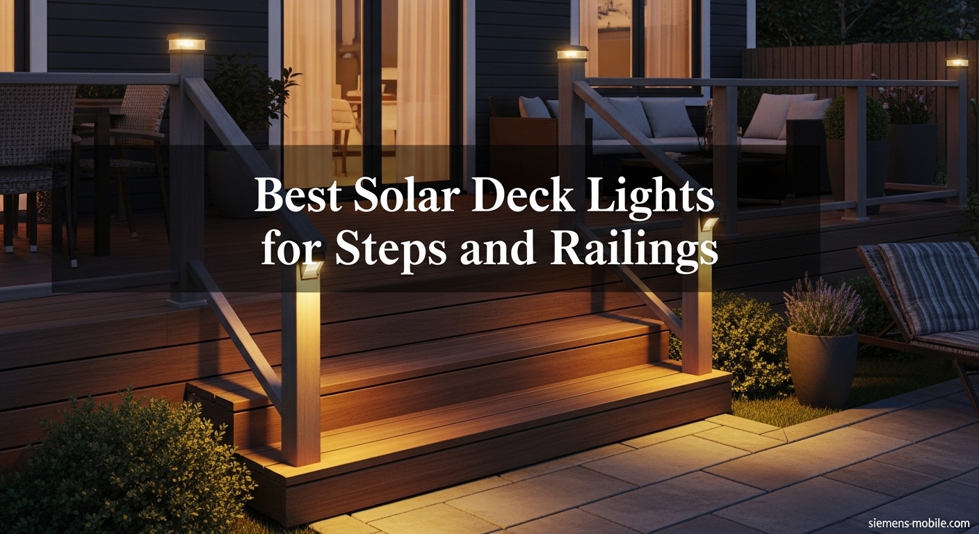 Best Solar Deck Lights for Steps and Railings
