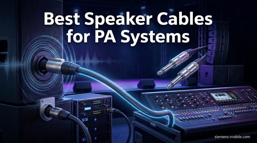 Best Speaker Cables for PA Systems