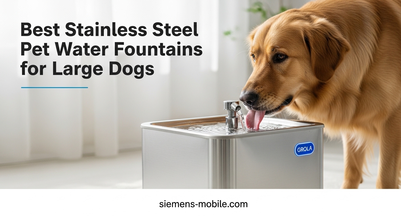 Best Stainless Steel Pet Water Fountains for Large Dogs