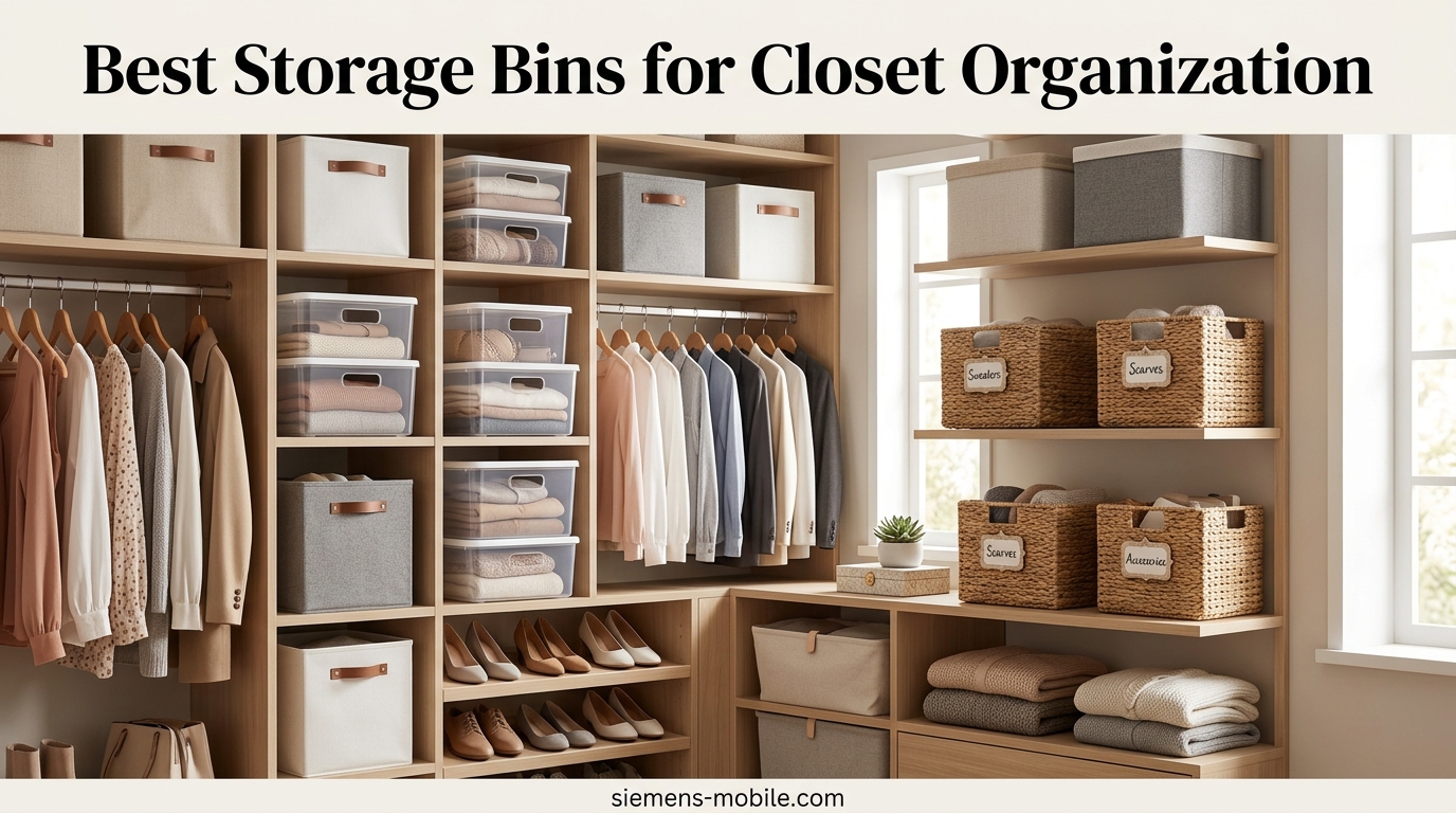 Best Storage Bins for Closet Organization