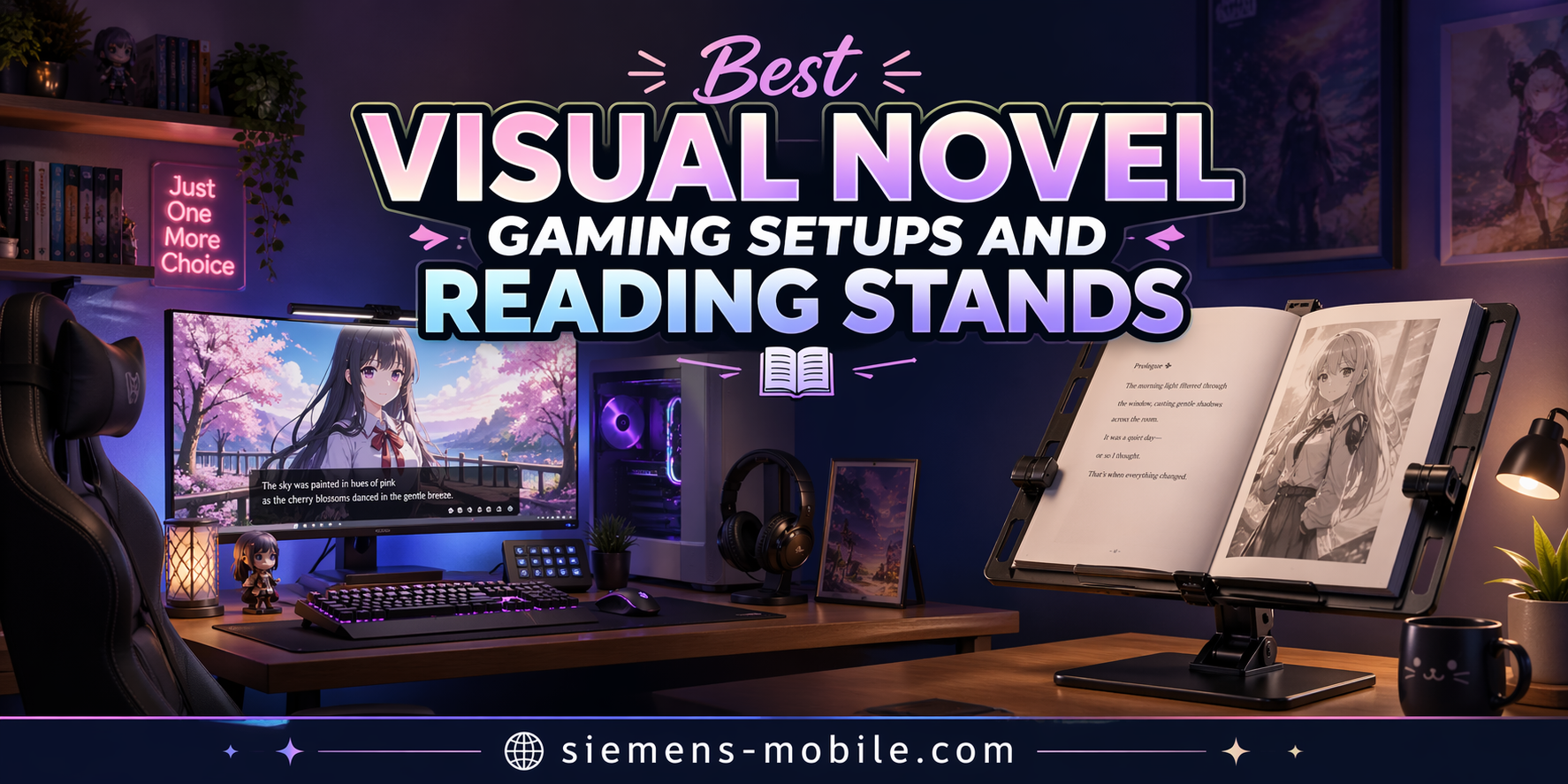 Best Visual Novel Gaming Setups and Reading Stands