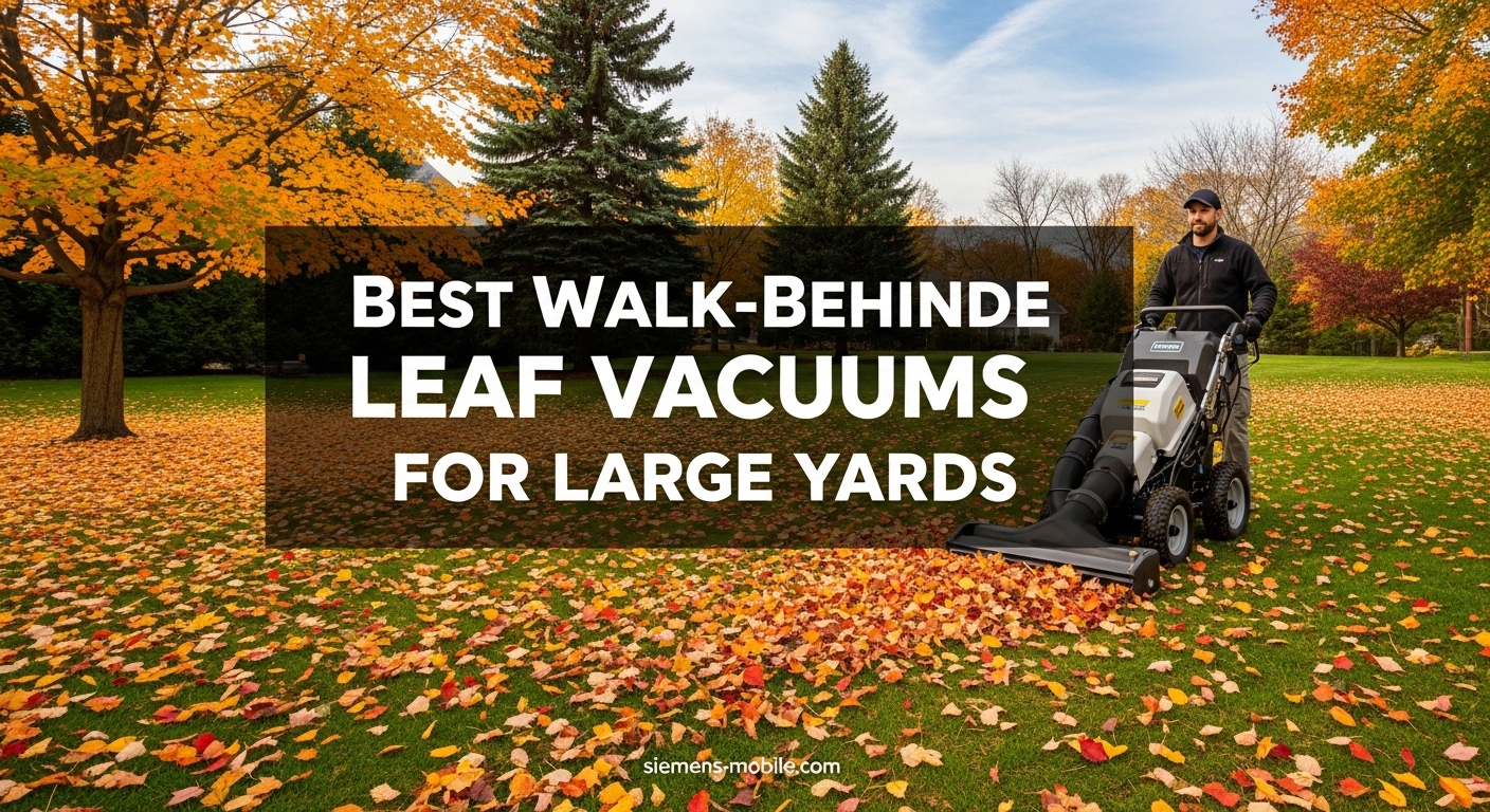 Best Walk-Behind Leaf Vacuums for Large Yards