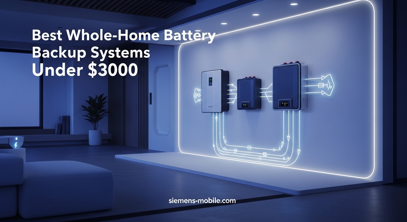 Best Whole-Home Battery Backup Systems Under $3000