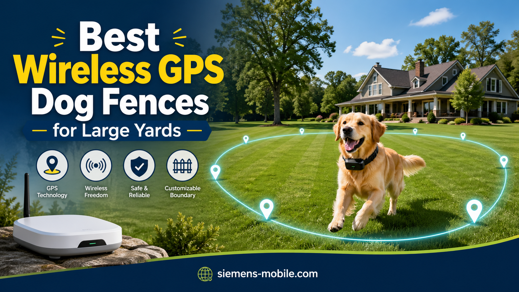 Best Wireless GPS Dog Fences for Large Yards