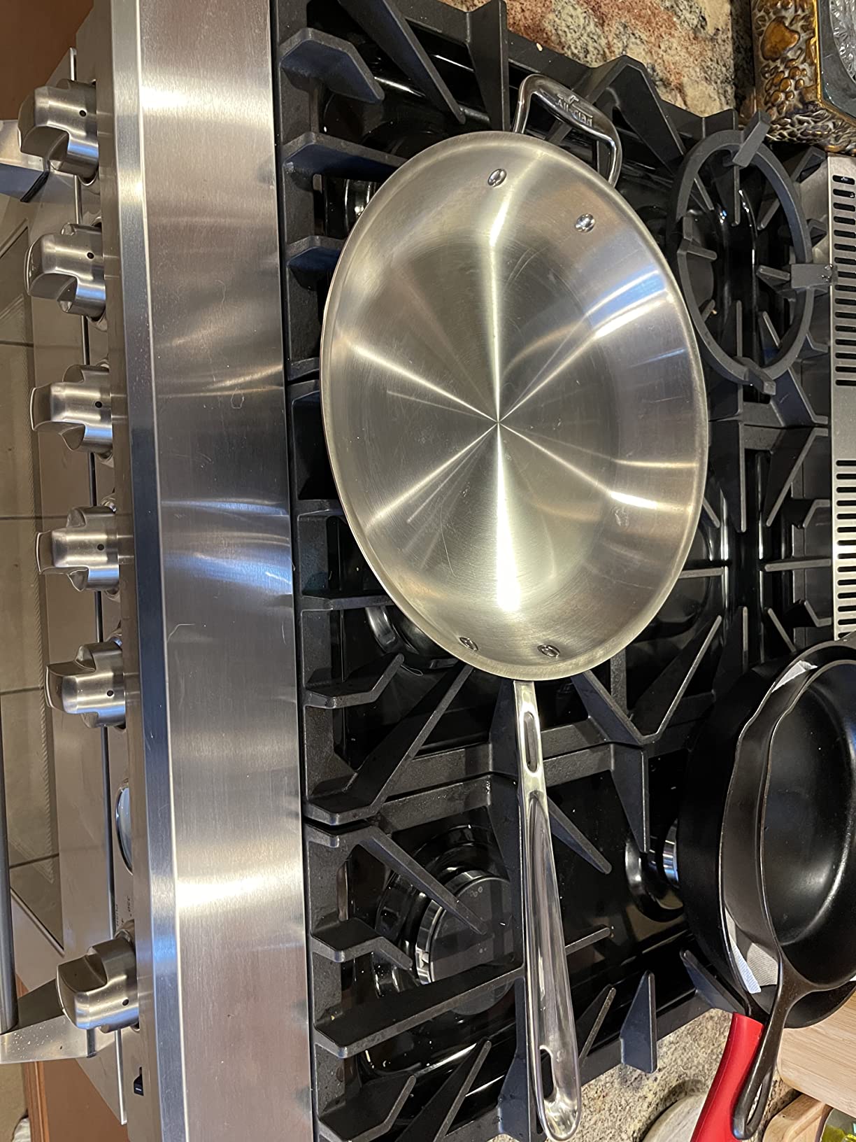All-Clad Copper Core 5-Ply Stainless Steel Fry Pan 12 Inch Induction Oven Broiler Safe 600F Pots and Pans, Cookware Silver customer photo 2