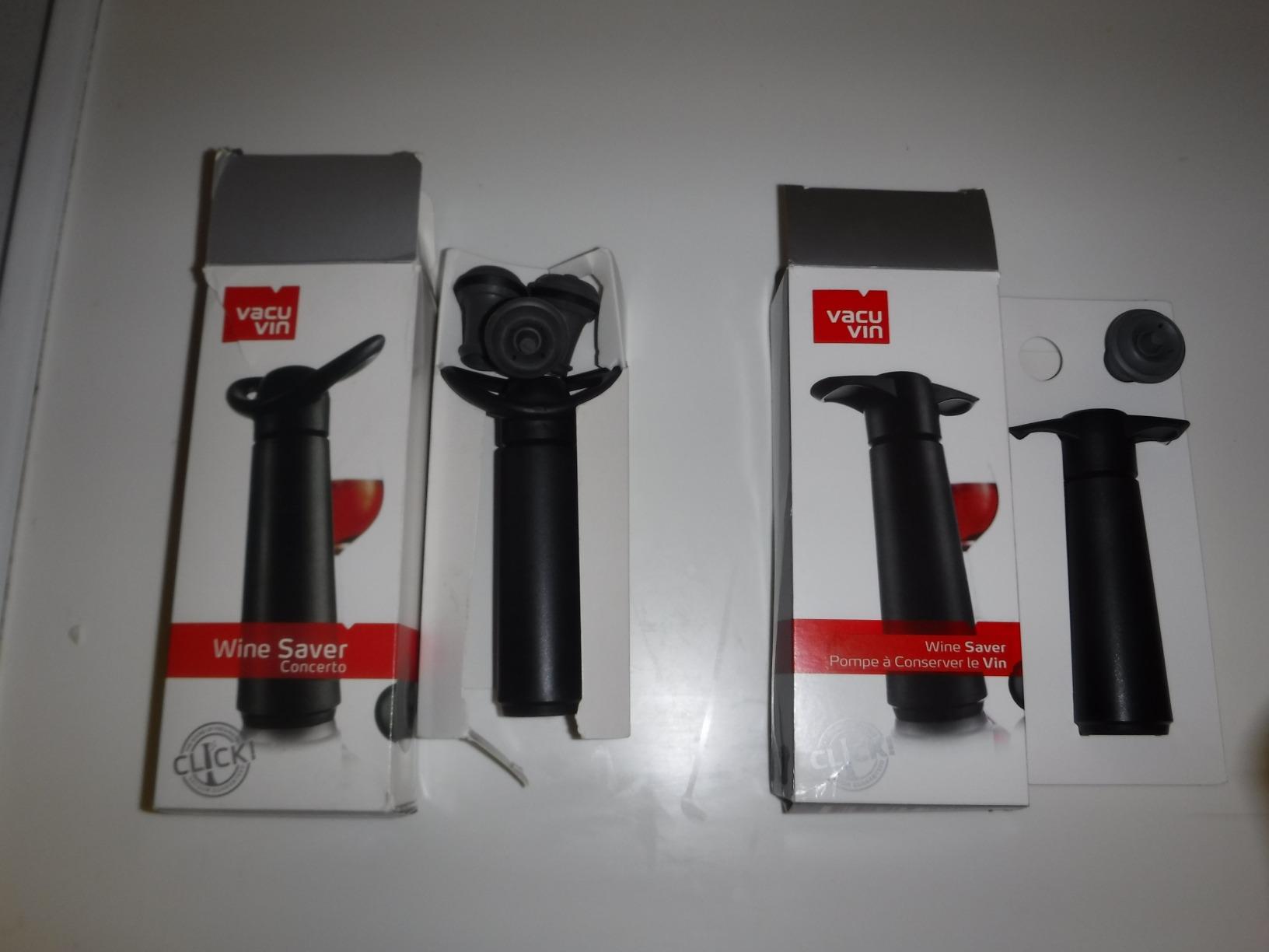 Vacu Vin Wine Saver Concerto with 4 Vacuum Stoppers - Premium Wine Preserver Pump - Airtight Seal Keeps Wine Fresh Longer - Click Indicator - Manual Pump - Black Wine Saver Set customer photo 2
