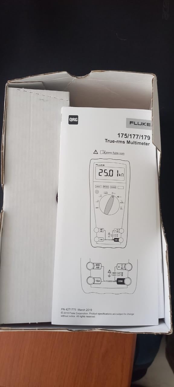 Fluke 179 Multimeter with Backlight, Includes Built-In Thermometer to Measure Temperature, True-RMS AC Current and Voltage customer photo 1