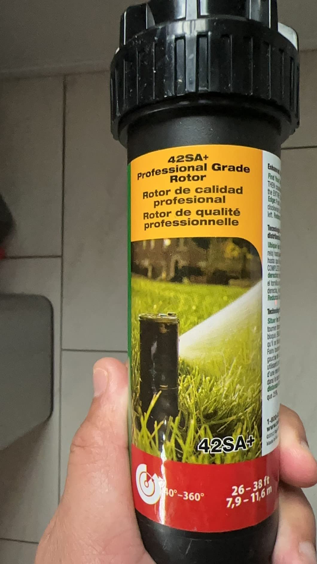 Rain Bird 32SA Simple Adjust Gear Drive Rotor, 40° - 360° Pattern, 19' - 32' Spray Distance customer photo 2