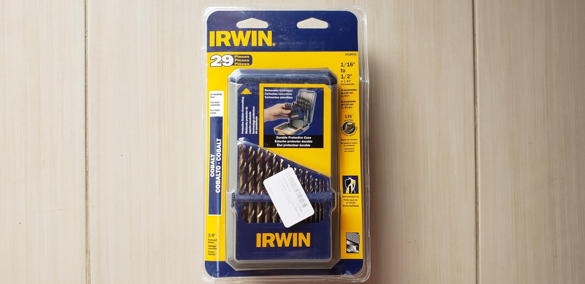 IRWIN Drill Bit Set, M35 Cobalt Alloy Steel Steel, 29-Piece (3018002) customer photo 2
