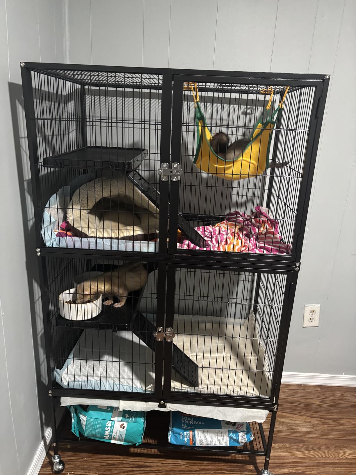 Prevue Pet Products 485 Feisty Ferret Home with Stand, Black Hammertone customer photo 1