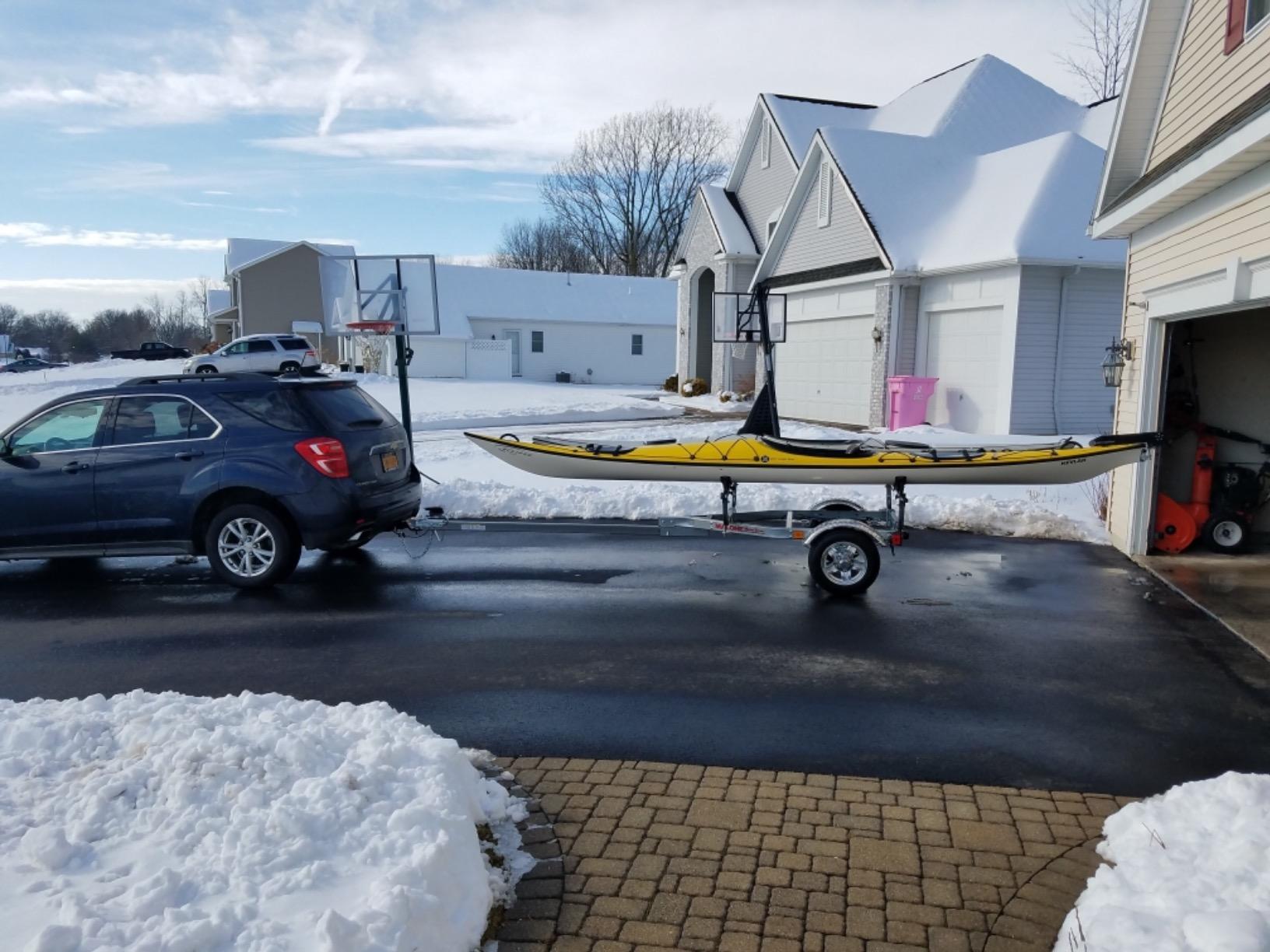 Malone MPG460G MicroSport Kayak Trailer | 20' / 800 lbs Capacity | Fully Submersible | 78 Load Bars customer photo 2