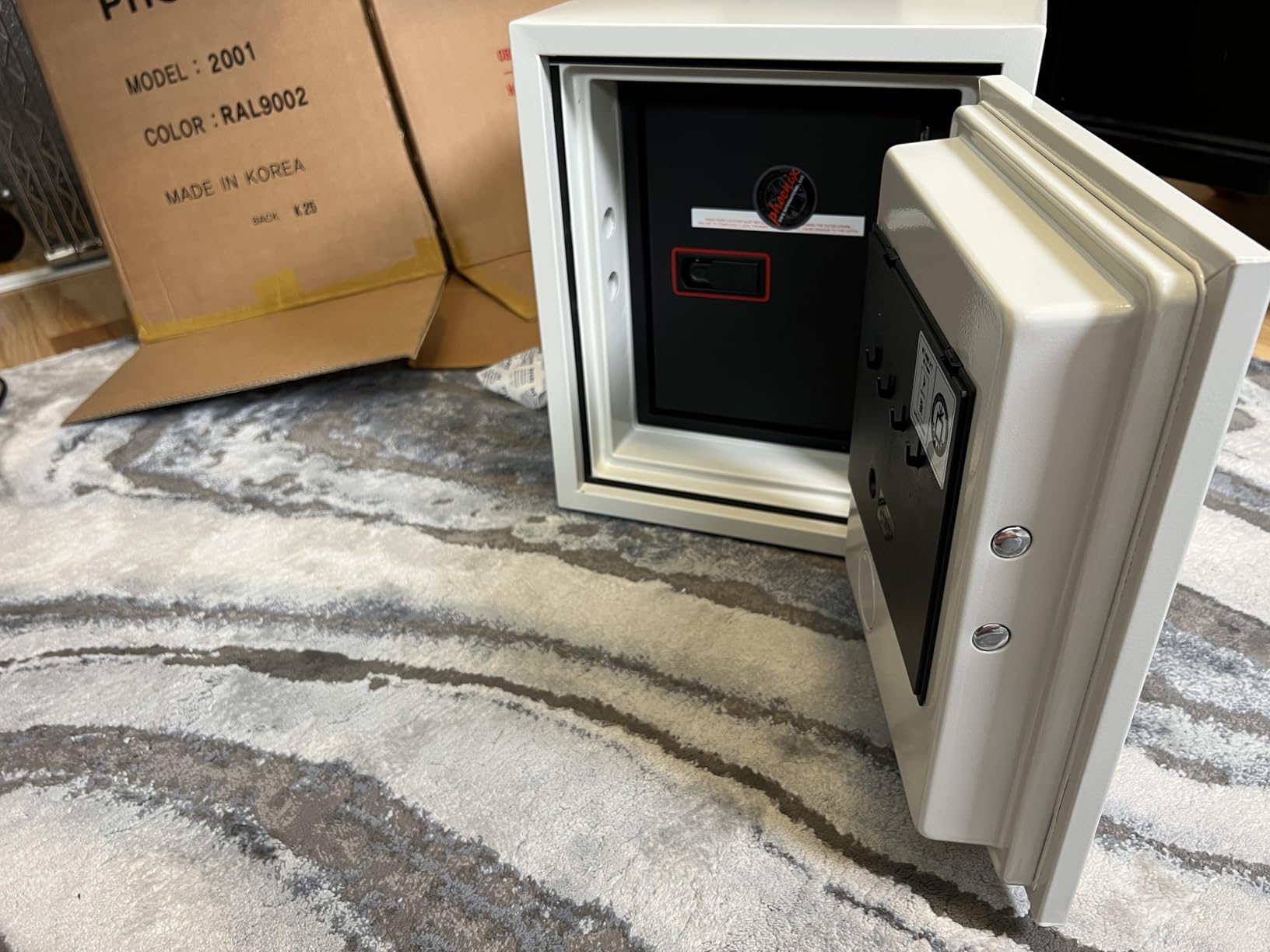 Datacare Fireproof Media Safe - 0.26 cu ft - Class 125 1-Hour Fire Rated - Protects DLT, LTO, Hard Drives, CDs & Magnetic Media - Key Lock - Impact Tested - Model 2001 customer photo 1