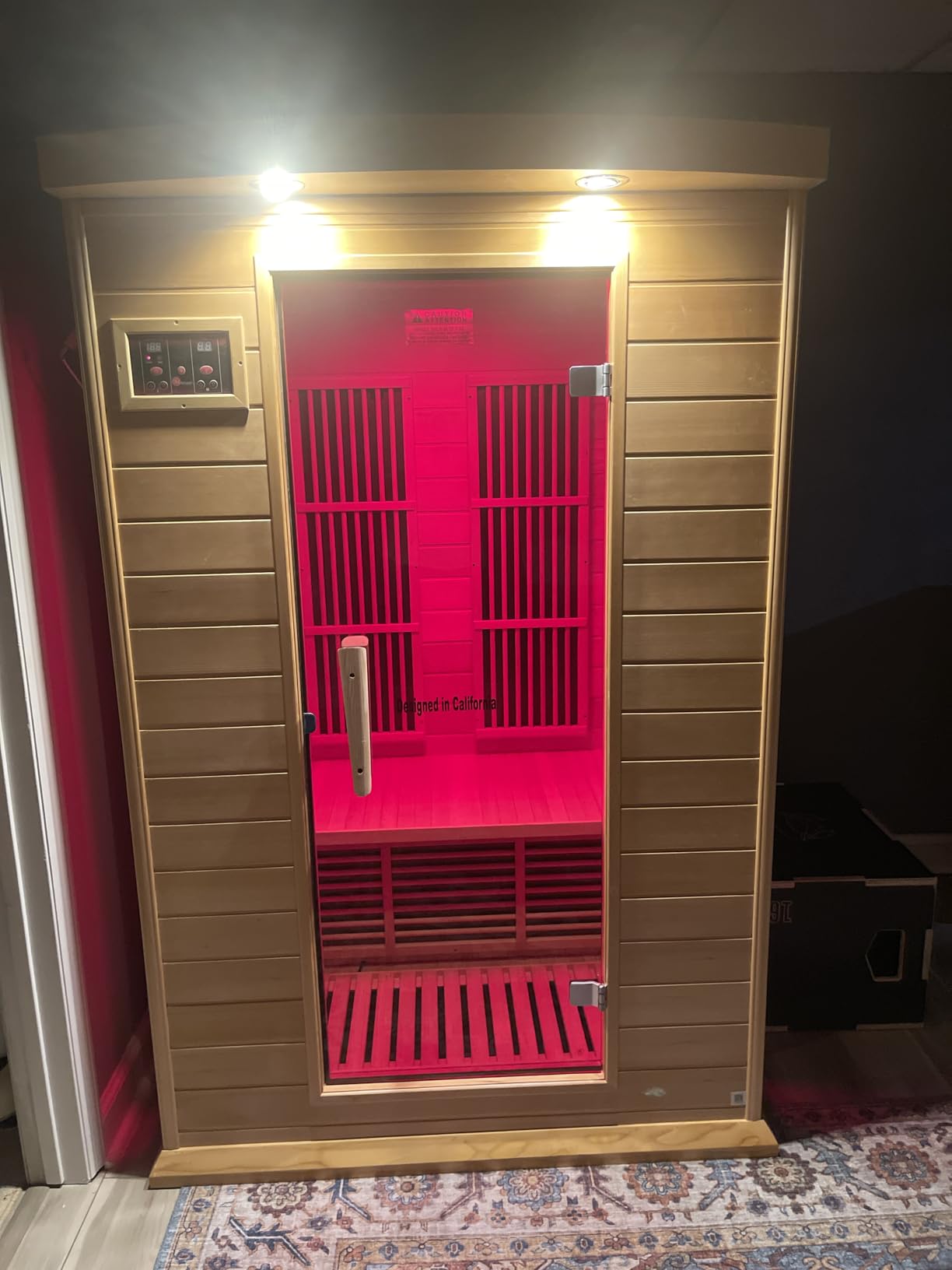 DYNAMIC SAUNAS Andora 2-Person Low EMF FAR Infrared Sauna with Red Light Therapy - Canadian Hemlock Wood customer photo 1