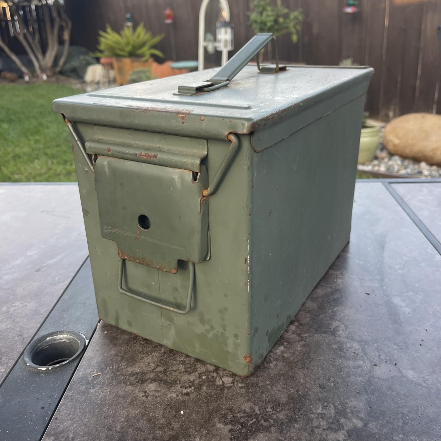 Fat 50 Cal Ammo Can PA108 - Olive Drab Green Military-Grade Ammo Storage Box w/Rubber Seal & Removable Lever-Lock Lid customer photo 1
