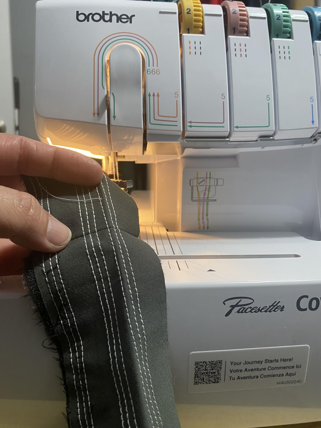 Brother Coverstitch Serger, 2340CV, Sturdy Metal Frame, 1,100 Stitches Per Minute, Trim Trap, Included Snap-on Presser Feet customer photo 1