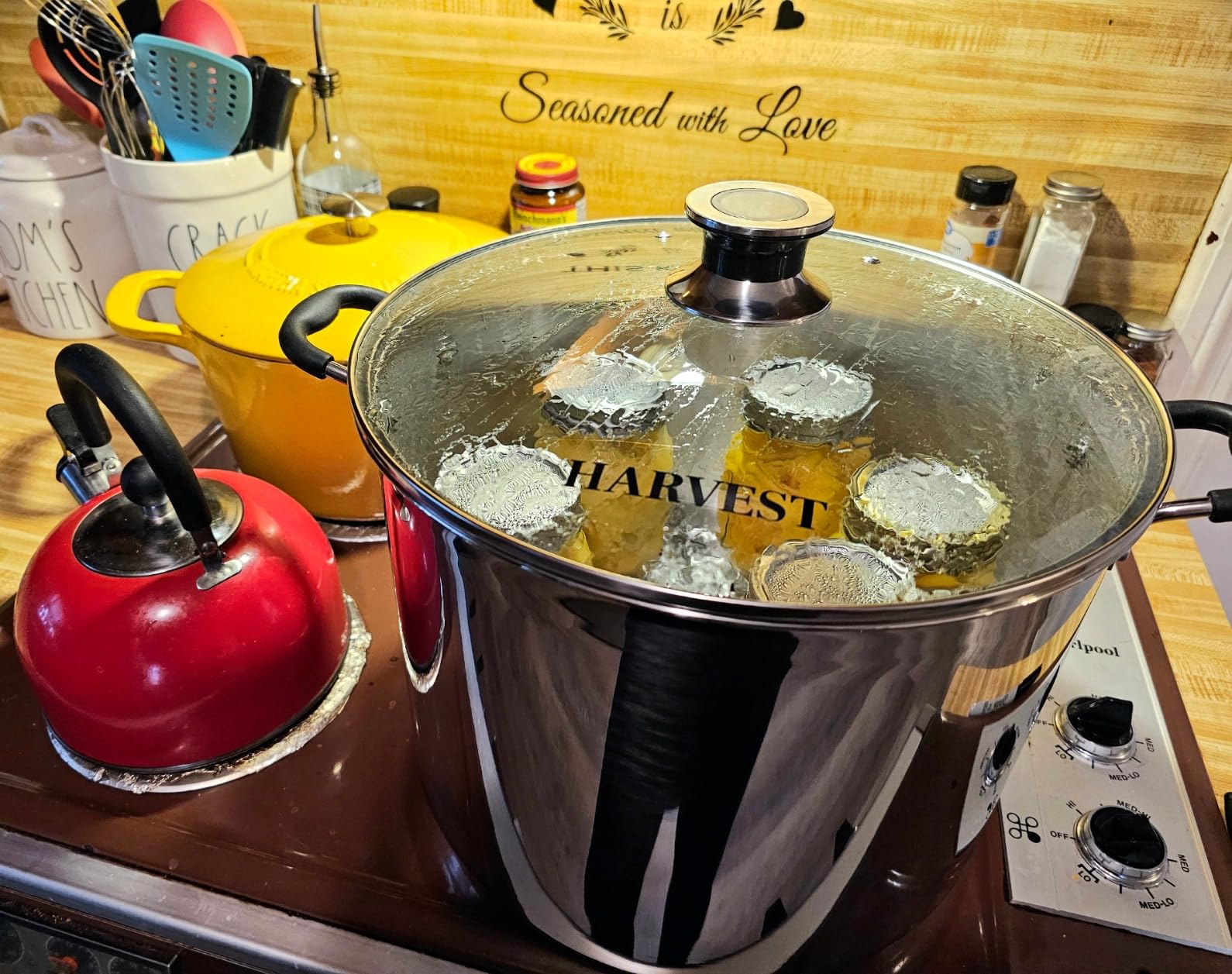 Harvest Stainless Steel 20 Qt Canning Pot with Rack | Water Bath or Steam Canning | Works on All Stovetops Including Induction, Glass, Gas customer photo 1