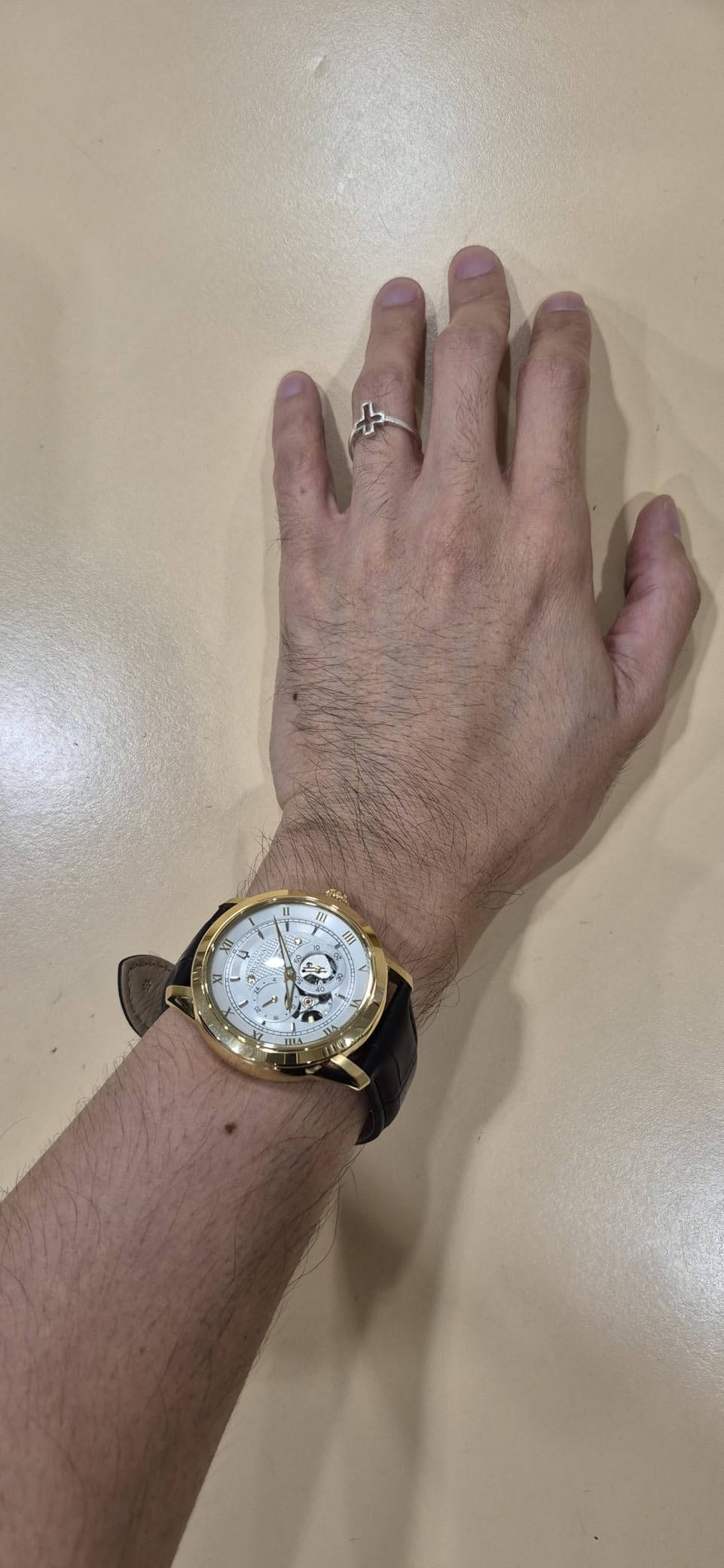Bulova Classic Sutton Automatic Watch - 24-Hour Sub Dial, Open Aperture, Self-Winding, Exhibition Caseback, 42mm customer photo 2