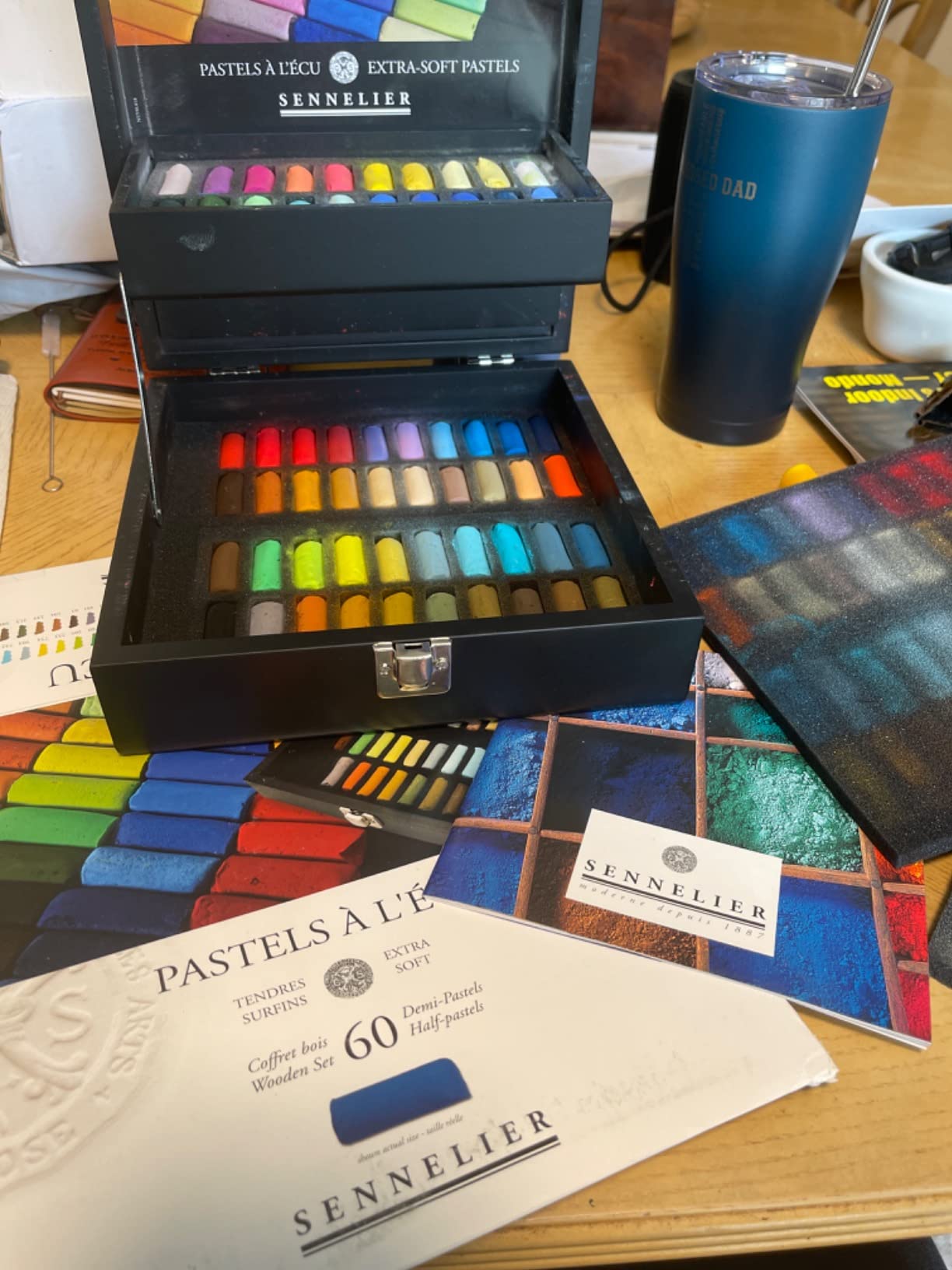 SENNELIER Extra-Soft French Half Pastel Professional Artist Box Set, 60 Colors customer photo 1
