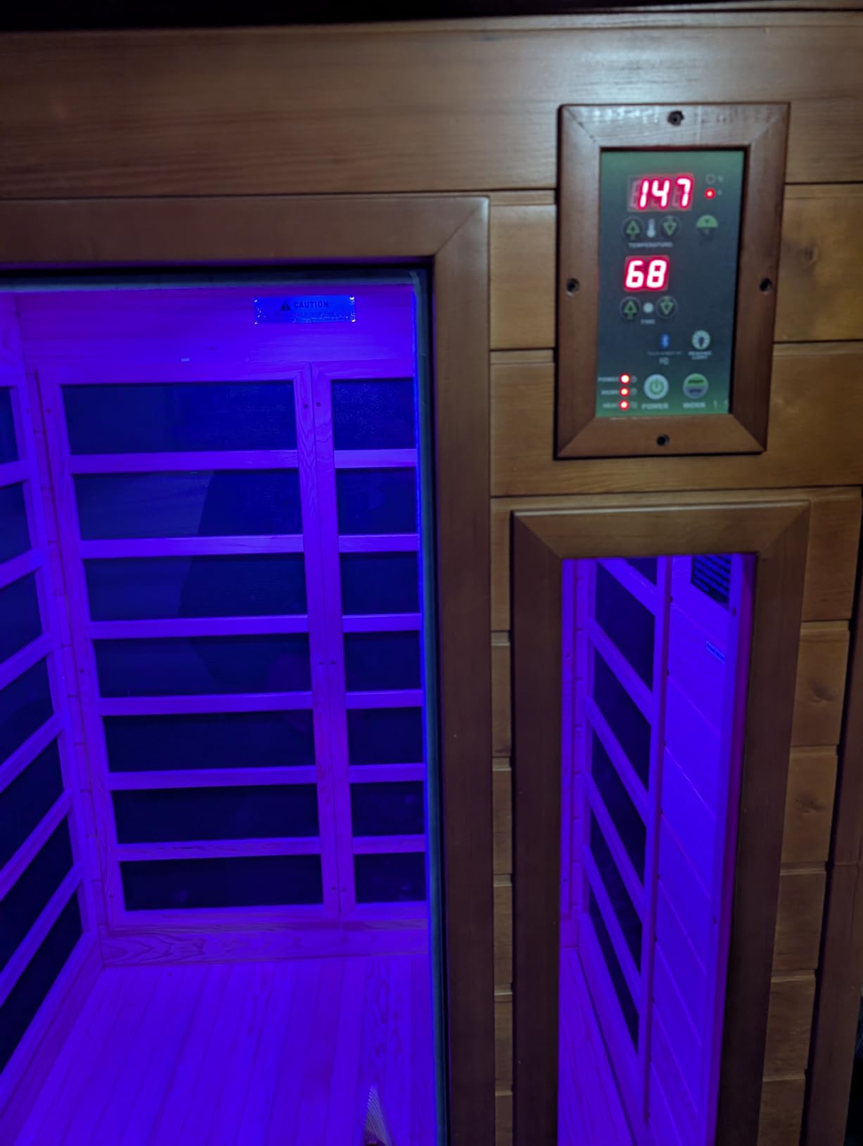 DYNAMIC SAUNAS Barcelona 1- to 2-Person Low EMF FAR Infrared Sauna with Red Light Therapy & Bluetooth Speakers customer photo 2