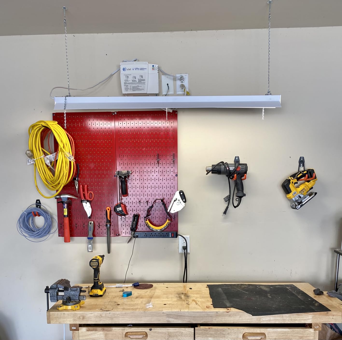 Wall Control Pegboard 32in x 16in Galvanized Metal Pegboard Tool Board Panel customer photo 1