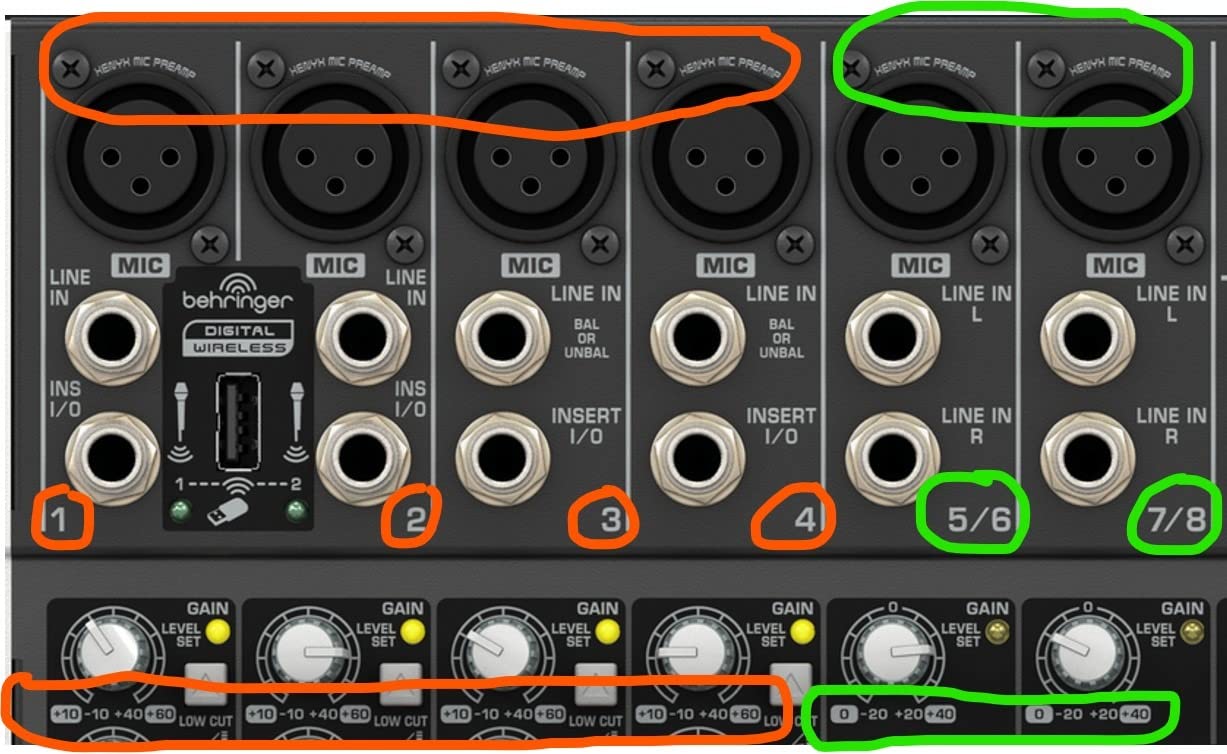 Behringer XENYX QX1222USB Premium 16-Input 2/2-Bus Mixer with XENYX Mic Preamps and Compressors, Klark Teknik Multi-FX Processor, Wireless Option and USB/Audio Interface customer photo 1