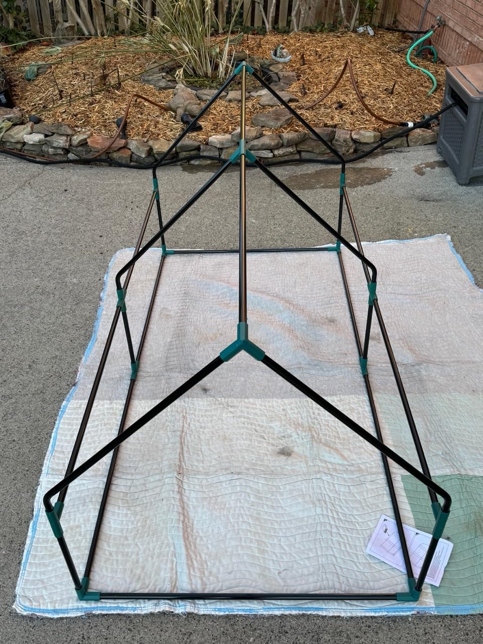 Outsunny 9' x 3' x 3' Mini Greenhouse with Zippered Doors & Roll-up Windows, Portable Plant Hot House with Durable PE Cover customer photo 2