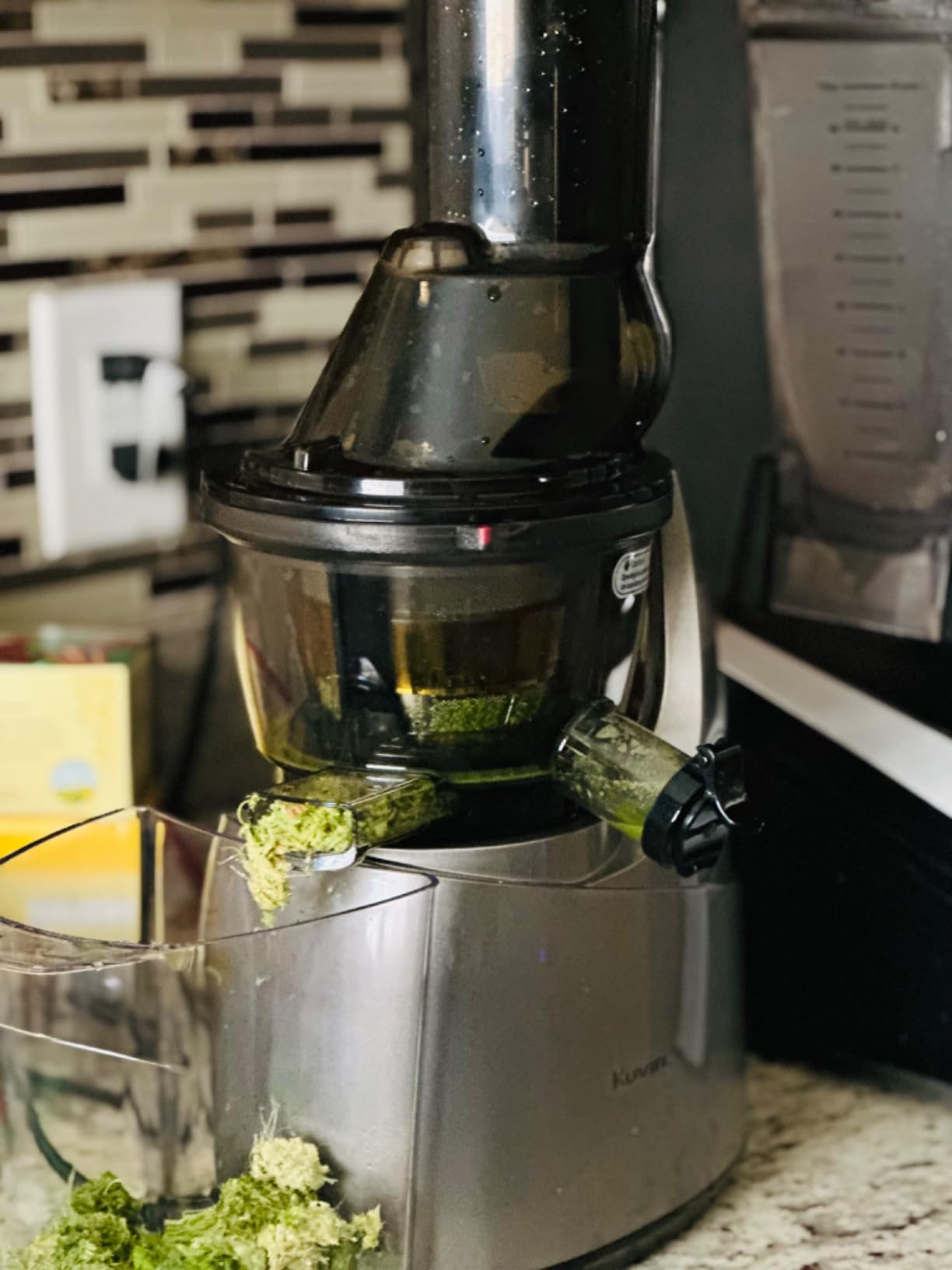 Kuvings Whole Slow Juicer B6000S - Higher Nutrients and Vitamins, BPA-Free Components, Easy to Clean, Ultra Efficient 240W, 60RPMs, Includes Blank Strainer-Silver customer photo 2